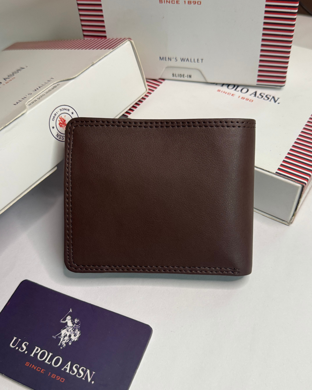 U.S. Polo Brown Leather Wallet