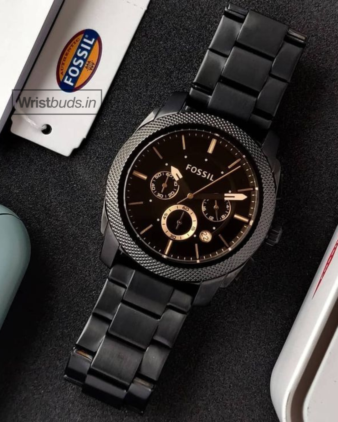 Fossil-FS4656 (Chain Chronograph Watch)