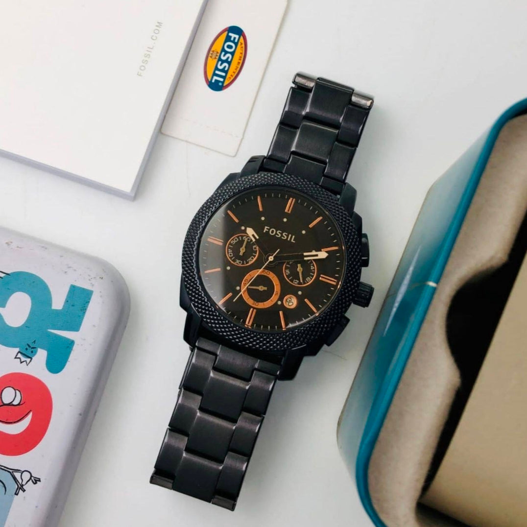 Fossil-FS4656 (Chain Chronograph Watch)